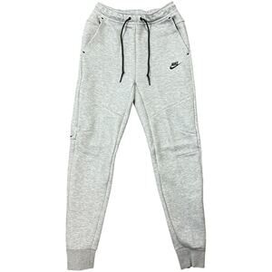Nike Tech Fleece Joggers Men Size Small Heather Grey Black HV0959-063 NEW